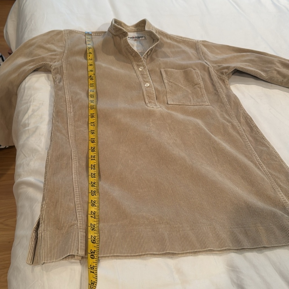 Saint Laurent rive gauche Paris. Vintage Made in France beige corduroy dress - Picture 8 of 8